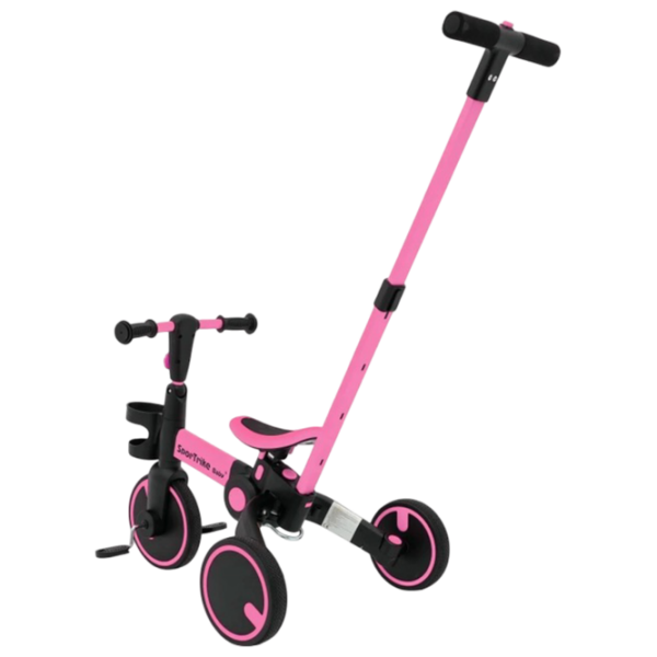 Bicicletă fără pedale Ramiz Happy Bike Sportrike Pink Black Oțel / Pentru copii photo 4