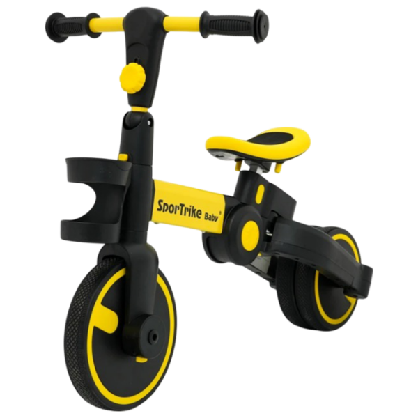 Bicicletă fără pedale Ramiz Happy Bike Sportrike Yellow Black Oțel / Pentru copii photo 3