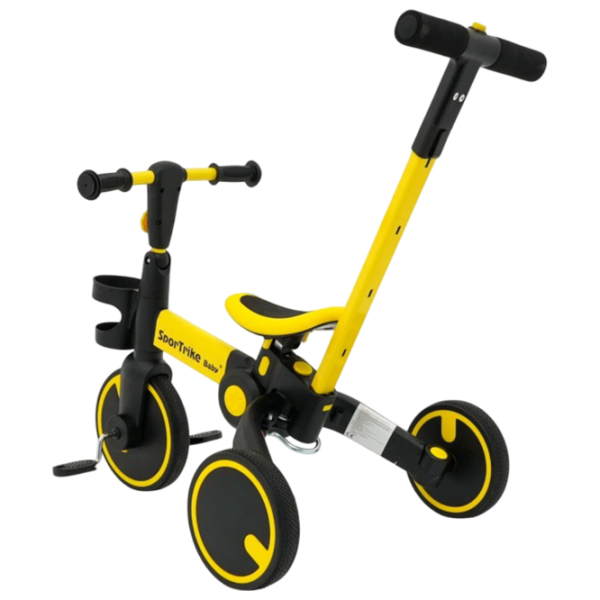 Bicicletă fără pedale Ramiz Happy Bike Sportrike Yellow Black Oțel / Pentru copii photo 6