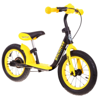 Bicicletă fără pedale SportTrike Balancer 12" 12" Yellow Black Oțel / Pentru copii