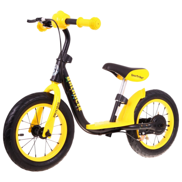Bicicletă fără pedale SportTrike Balancer 12" 12" Yellow Black Oțel / Pentru copii photo 3