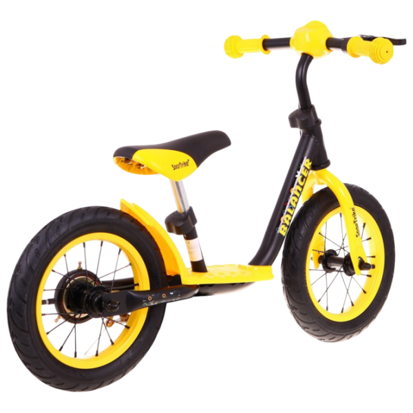 Bicicletă fără pedale SportTrike Balancer 12" 12" Yellow Black Oțel / Pentru copii photo 4
