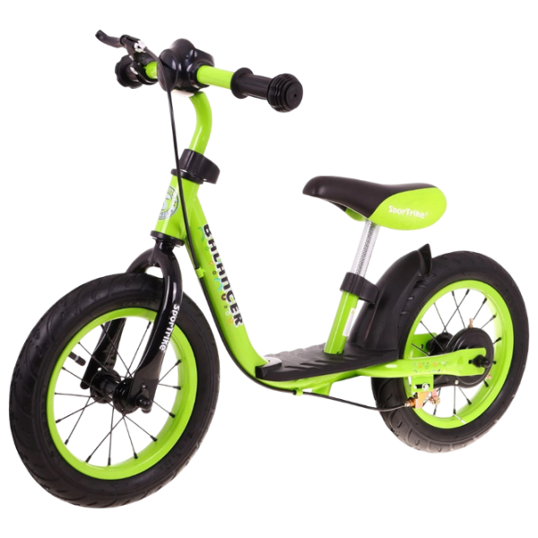 Bicicletă fără pedale SportTrike Balancer 12" 12" Green Black Oțel / Pentru copii photo 4