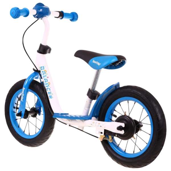 Bicicletă fără pedale SportTrike Balancer 12" 12" Blue White Oțel / Pentru copii photo 2