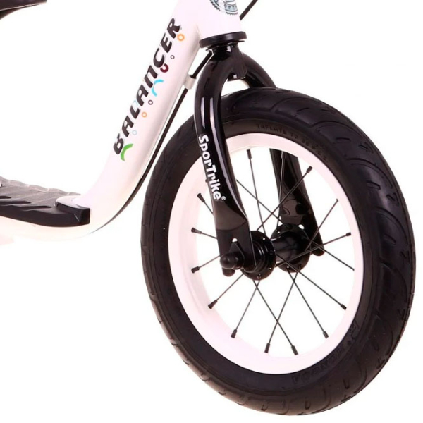 Bicicletă fără pedale SportTrike Balancer 12" 12" White Black Oțel / Pentru copii photo 5