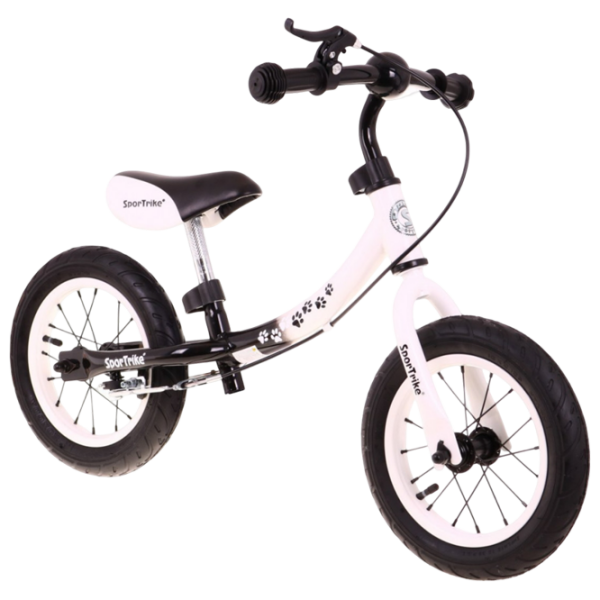 Bicicletă fără pedale SportTrike BOOMERANG 12" 12" White Black Oțel / Pentru copii photo 1