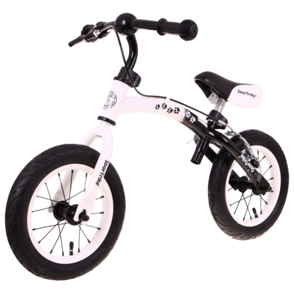 Bicicletă fără pedale SportTrike BOOMERANG 12" 12" White Black Oțel / Pentru copii photo 3
