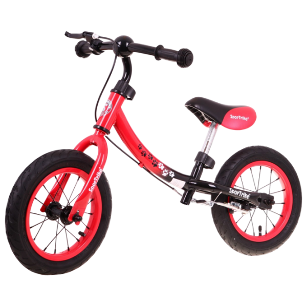 Bicicletă fără pedale SportTrike BOOMERANG 12" 12" Red Black Oțel / Pentru copii photo 1