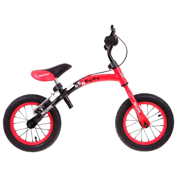 Bicicletă fără pedale SportTrike BOOMERANG 12" 12" Red Black Oțel / Pentru copii photo 3