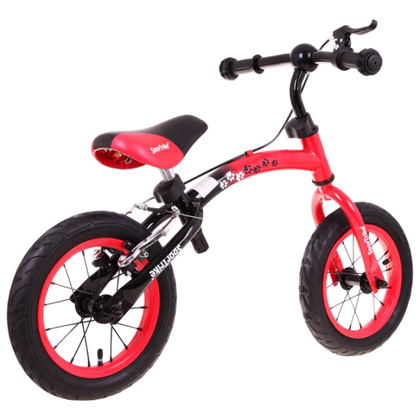 Bicicletă fără pedale SportTrike BOOMERANG 12" 12" Red Black Oțel / Pentru copii photo 5
