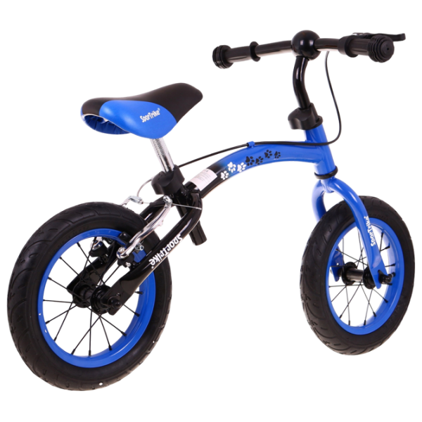 Bicicletă fără pedale SportTrike BOOMERANG 12" 12" Blue Black Oțel / Pentru copii photo 3
