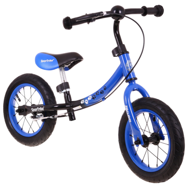 Bicicletă fără pedale SportTrike BOOMERANG 12" 12" Blue Black Oțel / Pentru copii photo 5