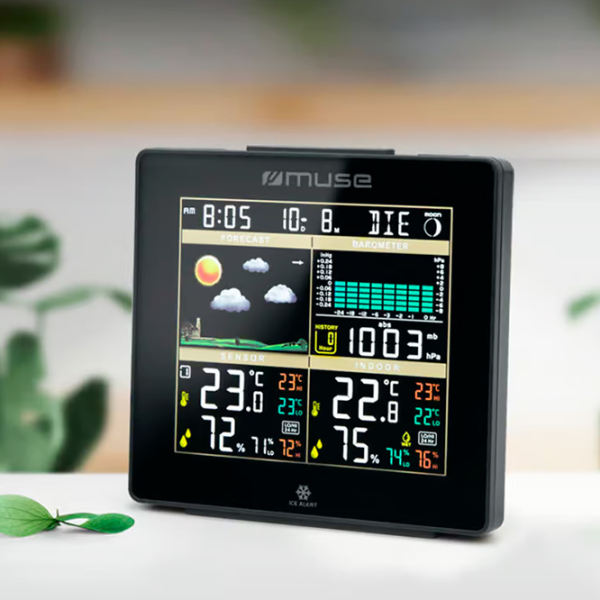 Stație meteorologică Muse M-085WS Black  photo 5