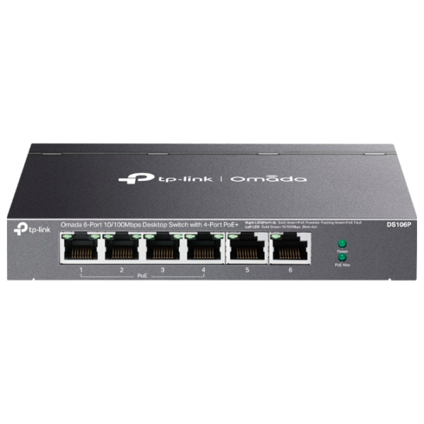 Switch TP-Link DS106P Black 1.2 Gbit/s photo 1