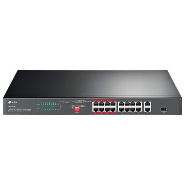 PoE Switch TP-Link TL-SL1218P Black 7.2 Gbit/s photo 1
