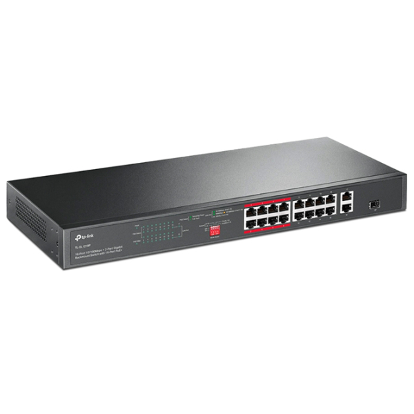 PoE Switch TP-Link TL-SL1218P Black 7.2 Gbit/s photo 3