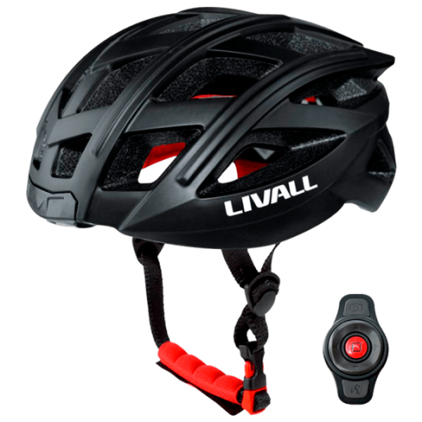 Cască de protecție Livall BH60SE Black Red Black Red photo 1