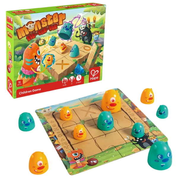 Joc de masă Hape X and O 3-in-1 Strategie, 3+