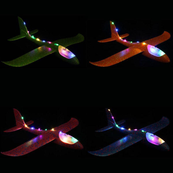 Avion planor Insportline LED airplane 140664/140671 Multicolor Pentru copii, 3+ photo 4