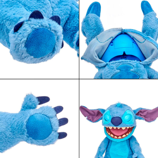 Jucărie interactivă Stitch Disney Real FX Chatty Stitch Puppet DIS102501 Blue 6+ photo 3