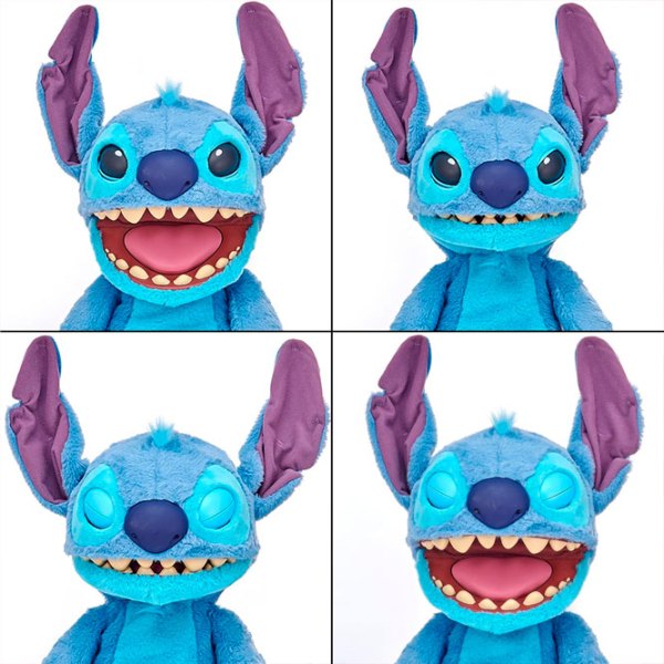 Jucărie interactivă Stitch Disney Real FX Chatty Stitch Puppet DIS102501 Blue 6+ photo 5