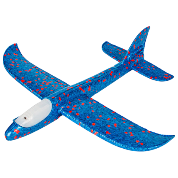 Avion planor Insportline LED airplane 17702 Multicolor Pentru copii, 3+ photo 1