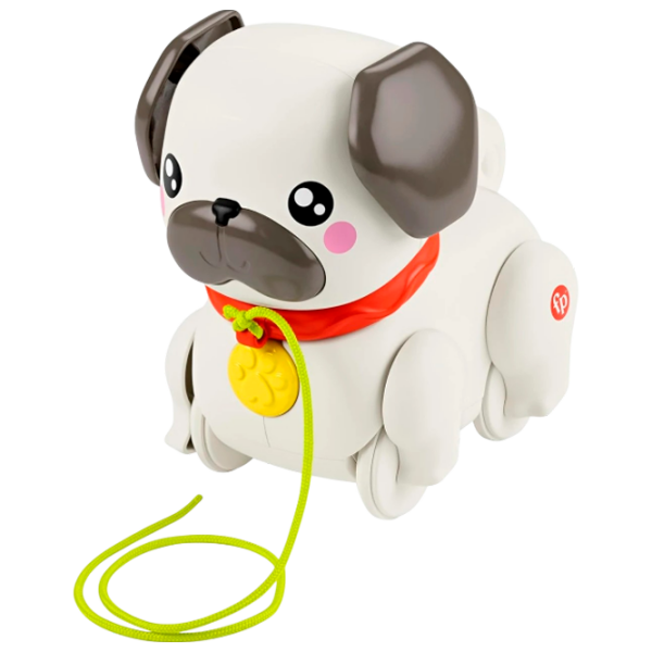Jucărie de împins și tras Fisher Price Animals HTW94 White 1+ photo 1