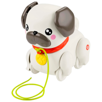Jucărie de împins și tras Fisher Price Animals HTW94 White 1+