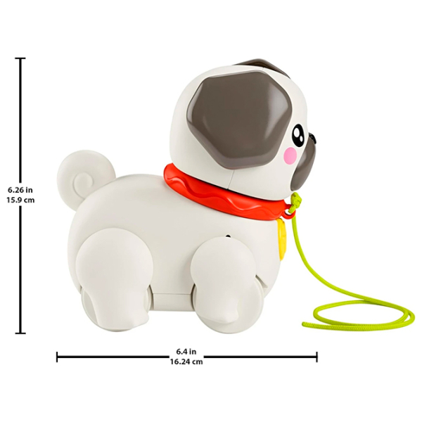 Jucărie de împins și tras Fisher Price Animals HTW94 White 1+ photo 2