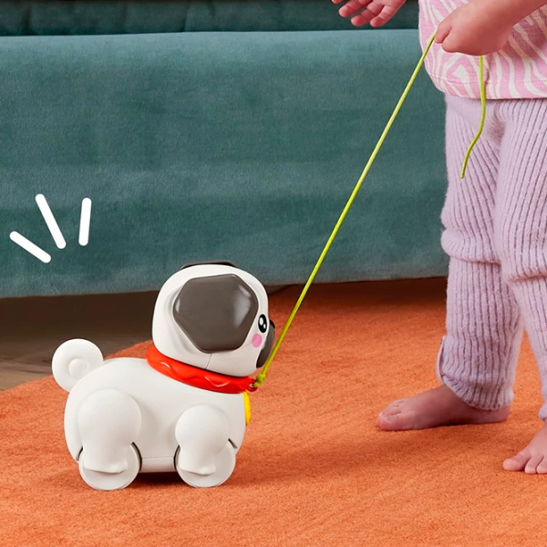 Jucărie de împins și tras Fisher Price Animals HTW94 White 1+ photo 5