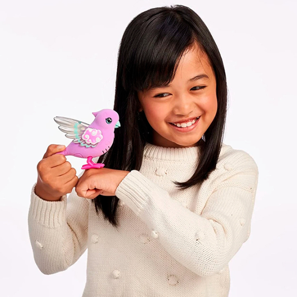 Интерактивная игрушка Little Live Pets Talking bird with a cage 26404 Розовый 5+ photo 4