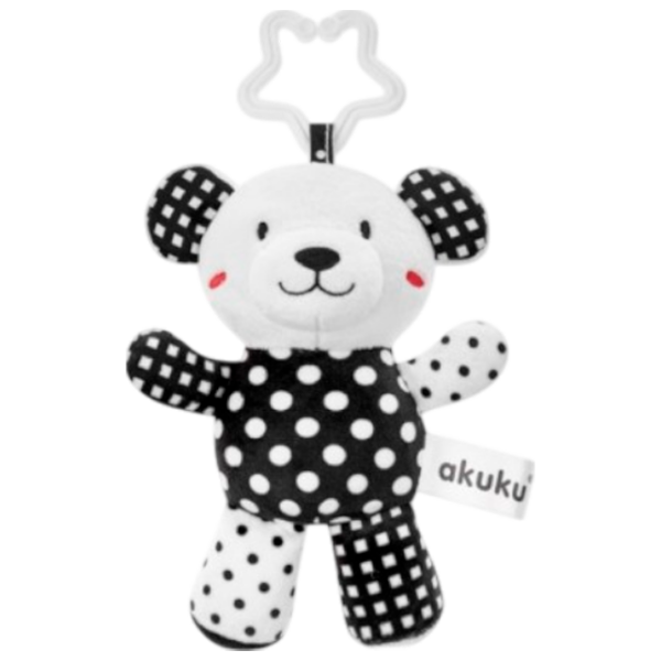 Игрушка для колясок и кроваток Akuku Animals Bear 1403 Черный 0+ photo 1