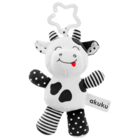 Игрушка для колясок и кроваток Akuku Animals Cow 14031 Черный 0+