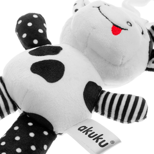 Игрушка для колясок и кроваток Akuku Animals Cow 14031 Черный 0+ photo 3