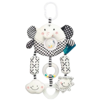 Jucărie pentru pătuțuri și cărucioare Sensillo Elephant Z-0341 White 0+