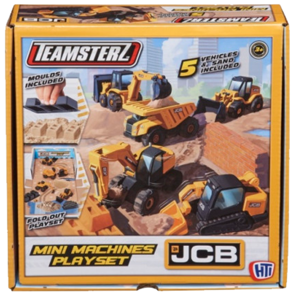 Игровой набор Teamsterz JCB Mini Machines 1417259 Коричневый Для мальчиков, 5+ photo 1
