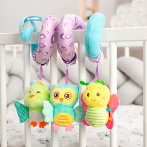 Jucărie pentru pătuțuri și cărucioare Sensillo Owl Z-041 Violet 0+ photo 3
