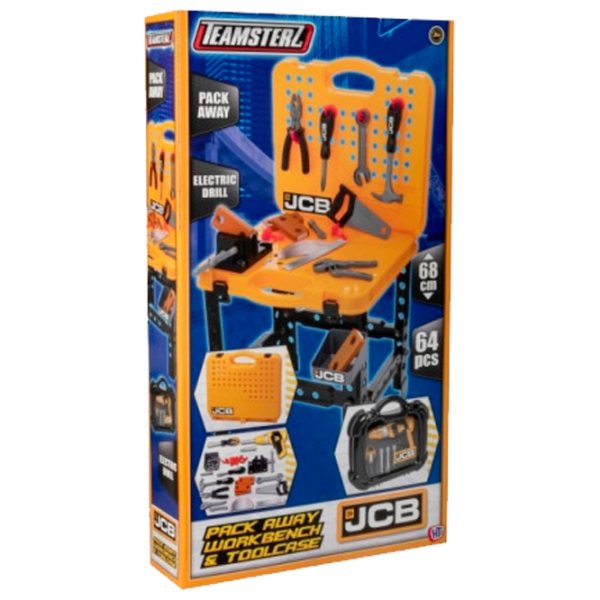 Интерактивная игрушка Teamsterz JCB Pack Away Workbench & Toolcase 1684821 Оранжевый Для мальчиков, 3+ photo 1