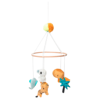 Carusel pentru pătuc Premaman Animals Crazy Jungle PEVFPX-JAM-UNQ Wood 