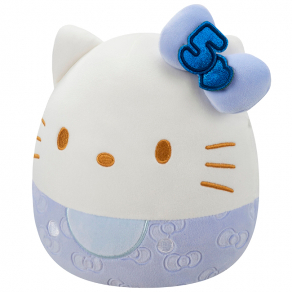 Jucărie moale Squishmallows Hello Kitty Embossed Bows W21 SQHK821E White 5+ photo 2