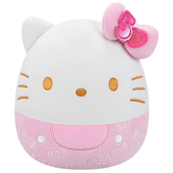 Jucărie moale Squishmallows Hello Kitty Embossed Bows W21 SQHK821E White 5+ photo 3