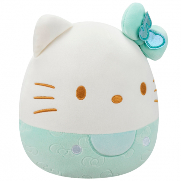 Jucărie moale Squishmallows Hello Kitty Embossed Bows W21 SQHK821E White 5+ photo 6