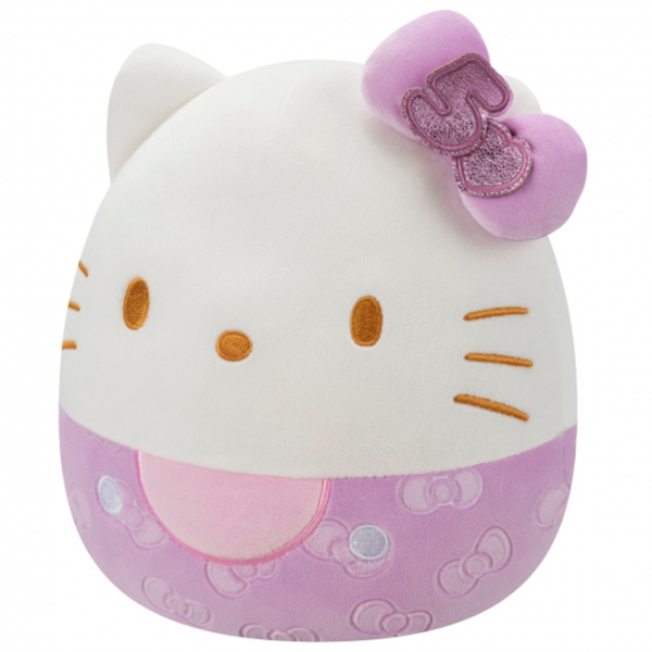 Jucărie moale Squishmallows Hello Kitty Embossed Bows W21 SQHK821E White 5+ photo 10