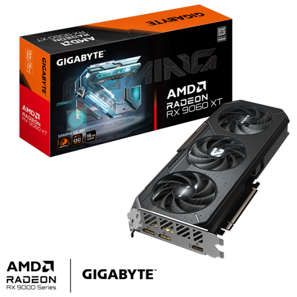 Видеокарта Gigabyte Radeon RX 9060 XT Gaming OC 16 ГБ PCI Express x16 5.0 photo 10