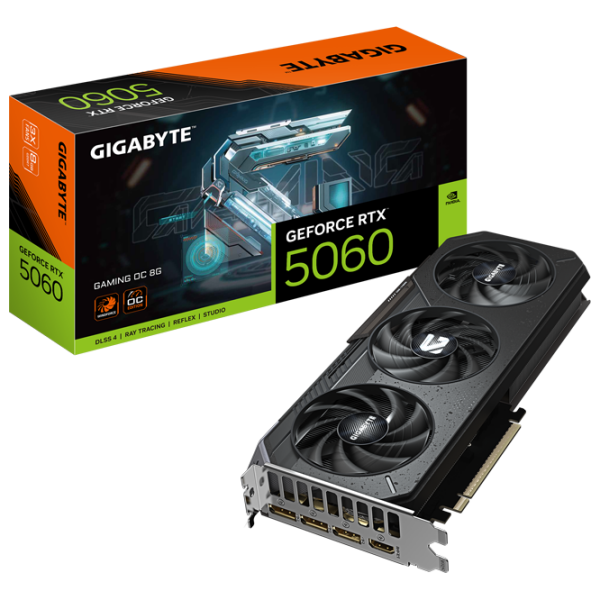 Видеокарта Gigabyte GeForce RTX 5060 GAMING OC 8 ГБ PCI Express x16 5.0 photo 10