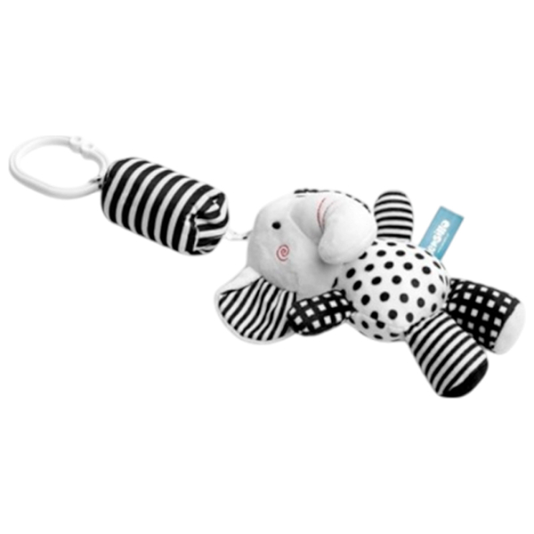 Jucărie pentru pătuțuri și cărucioare Sensillo Animals Elephant Z-033 Black 0+ photo 2