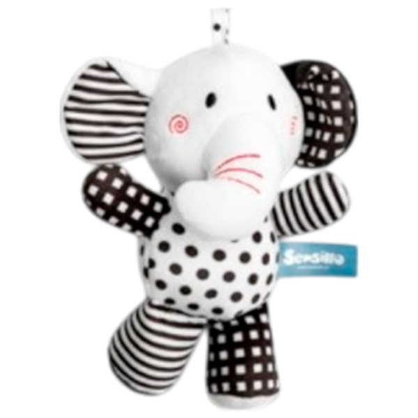 Jucărie pentru pătuțuri și cărucioare Sensillo Animals Elephant Z-033 Black 0+ photo 7