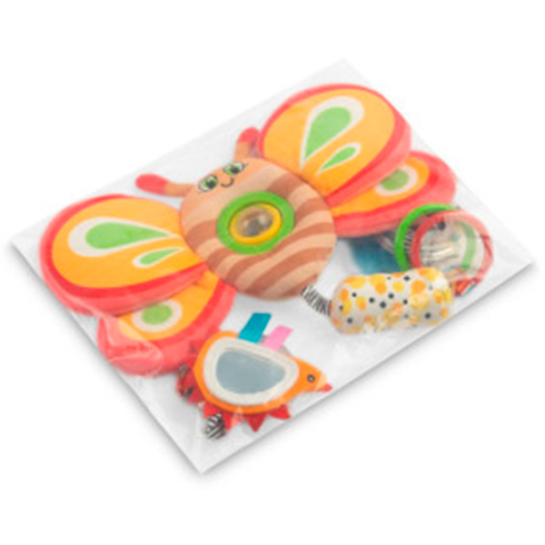 Jucărie pentru pătuțuri și cărucioare Sensillo Butterfly Z-0520 Yellow 0+ photo 3