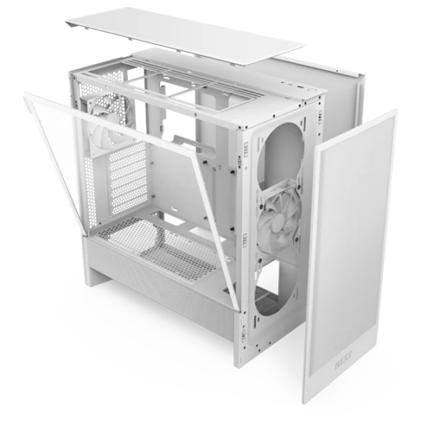 Корпус NZXT H5 Flow (2024) Белый micro ATX photo 5