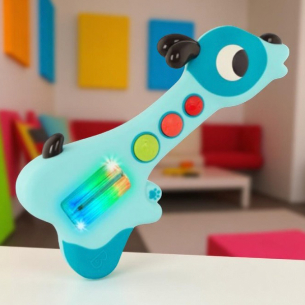 Jucărie interactivă Battat Animals Mini dog guitar BX1986Z Blue 0.6+ photo 4